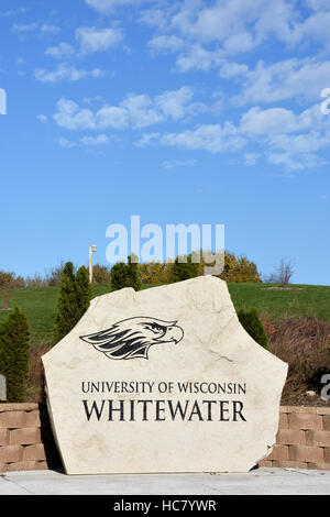 Université du Wisconsin - Eau vive, en eau vive, Wisconsin Banque D'Images