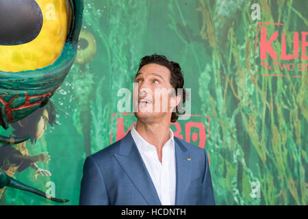 'Kubo et les deux chaînes' Premiere avec : Matthew McConaughey Où : Universal City, California, United States Quand : 15 août 2016 Banque D'Images