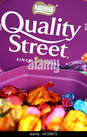 Chocolats Quality Street Banque D'Images