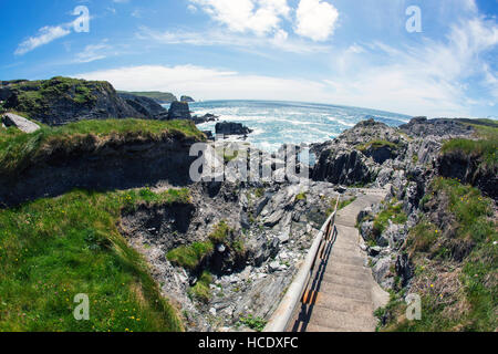 Près de trois châteaux Head Irlande Banque D'Images