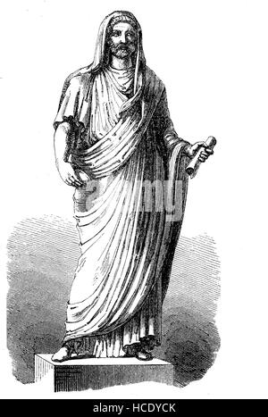 Hadrien Publius Aelius Hadrianus Augustus, 76 - 138, l'empereur romain, l'histoire de la Rome antique, Empire romain, Italie Banque D'Images
