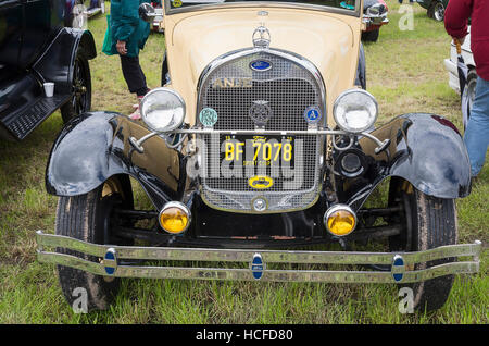 Un modèle américain à tête goutte Ford coupé des années 1920 à un spectacle en anglais Banque D'Images