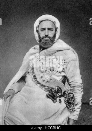 Portrait d'Abd-el-Kader, l'Émir de l'Algérie - 1875 Banque D'Images