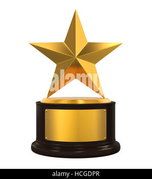 Trophée Golden Star Banque D'Images