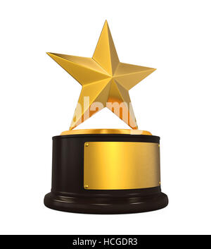 Trophée Golden Star Banque D'Images
