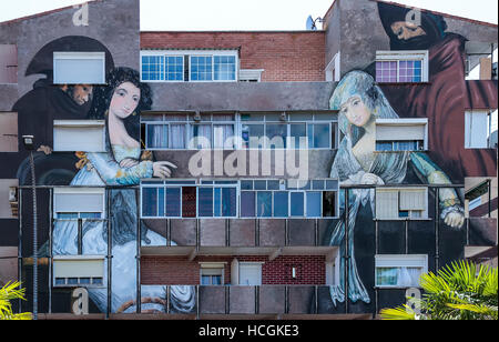 TORREJON DE ARDOZ, MADRID, ESPAGNE - 15 juillet : photo nommé "l'ajas en el balcon' du célèbre peintre espagnol Francisco de Goya. réplique faite par le pa Banque D'Images