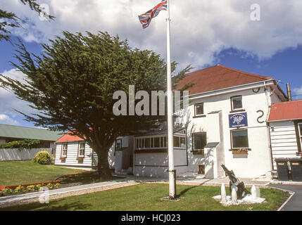 Port Stanley, East Falkland, îles Falkland. 7 Février, 2003. Le bâtiment du siège de la Police royale des îles Falkland, à Port Stanley, la capitale, sur l'île de East Falkland, dans l'Atlantique Sud. © Arnold Drapkin/ZUMA/Alamy Fil Live News Banque D'Images