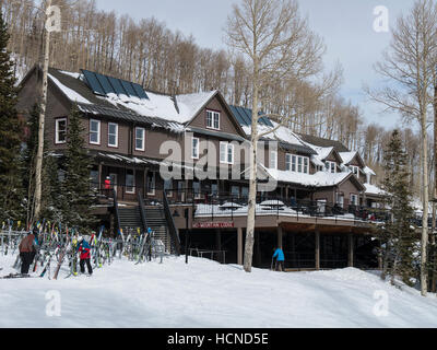 Mid-Mountain Lodge, Park City Mountain Resort, Park City, Utah. Banque D'Images