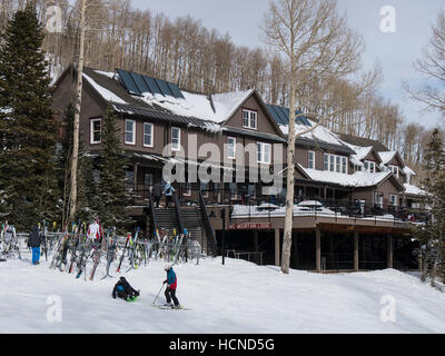 Mid-Mountain Lodge, Park City Mountain Resort, Park City, Utah. Banque D'Images