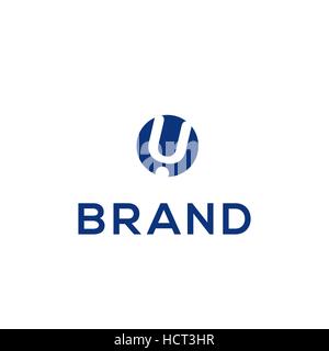Lettre U design logo Vector Illustration de Vecteur