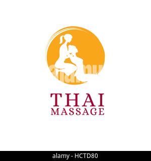 La chiropractie, la massothérapie, les maux de dos et l'ostéopathie, l'icône logo, signe, label. Identité de marque de Spa et de bien-être Illustration de Vecteur