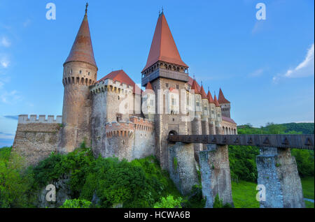 Corvin Castle en Roumanie Banque D'Images