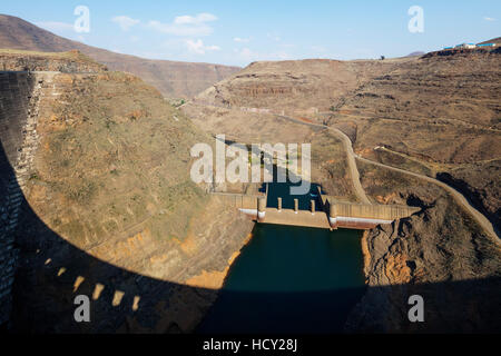 Barrage Katse, Lesotho, Afrique Banque D'Images