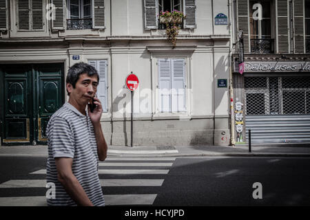 Ne pas entrer dans le signe de strees Paris Banque D'Images