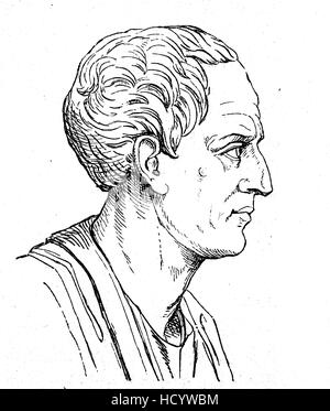 Marcus Tullius Cicero, BC 106 , 43 BC, un philosophe romain, homme politique, avocat, orateur, le théoricien politique, consul, l'histoire de la Rome antique, Empire romain, Italie Banque D'Images