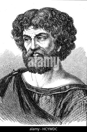 Hannibal, 247 BC - 181 BC, Hannibal Barca, commandant militaire punique de Carthage, l'histoire de la Rome antique, Empire romain, Italie Banque D'Images