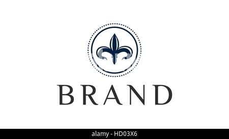 Marque de mode logo vector design. templlate Pour la conception de Boutique Hotel, Resort, Restaurant, Image, identité, chaud de luxe victorien Illustration de Vecteur