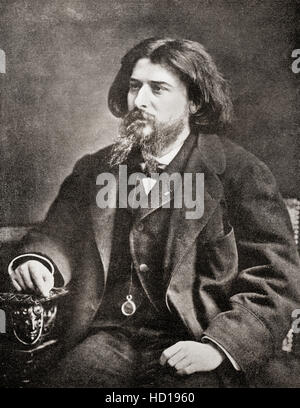 Alphonse Daudet, 1840 - 1897. Romancier français. Banque D'Images