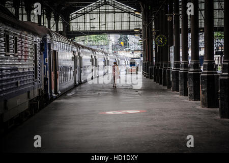 La gare Saint-Lazare, Paris France Banque D'Images