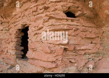 Nankoweap Grainery, ruines Anasazi dans Marble Canyon, le Parc National du Grand Canyon, Arizona, USA. Banque D'Images