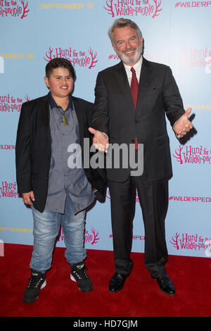 La projection spéciale de "chasser pour le Wilderpeople" tenu à la Picturehouse Central - Avec des arrivées : Julian Dennison, Sam Neil Où : London, Royaume-Uni Quand : 13 Oct 2016 Banque D'Images