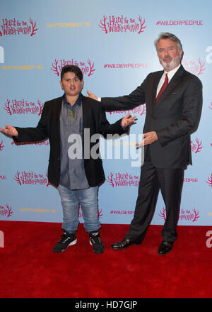 La projection spéciale de "chasser pour le Wilderpeople" tenu à la Picturehouse Central - Avec des arrivées : Julian Dennison, Sam Neil Où : London, Royaume-Uni Quand : 13 Oct 2016 Banque D'Images