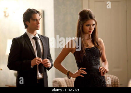 THE VAMPIRE DIARIES, (from left): Ian Somerhalder, Paul Wesley, 'The Simple  Intimacy of The Near Touch', (Season 8, ep. 809, aired Jan. 20, 2017).  photo: Bob Mahoney / ©The CW / Courtesy: Everett Collection Stock Photo -  Alamy