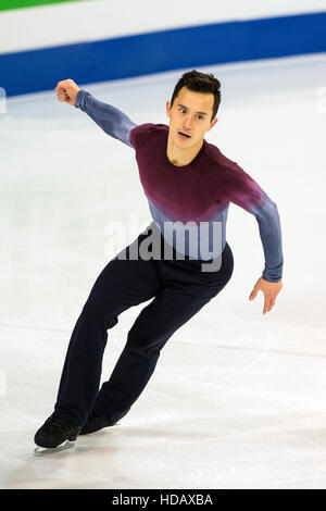 Patrick Chan (CAN), le 10 décembre 2016 - Patinage Artistique : Patrick Chan du Canada livre concurrence à l'épreuve de patinage libre durant la ISU Grand Prix of Figure Skating Final 2016 au Palais Omnisports Marseille Grand-Est à Marseille, France. (Photo par Enrico Calderoni/AFLO SPORT) Banque D'Images