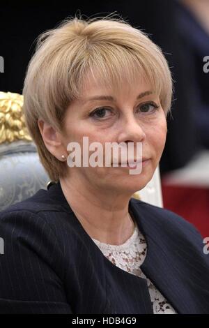 Yelizaveta Glinka, directeur exécutif de l'organisme de bienfaisance International assiste à l'aide juste le Prix national pour les réalisations exceptionnelles dans les droits de l'homme cérémonie au Kremlin, le 8 décembre 2016 à Moscou, Russie. Banque D'Images