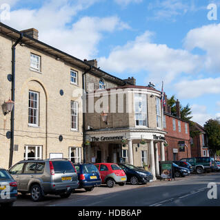 Le Grosvenor Hotel, High Street, Stockbridge, Hampshire, England, UK. Banque D'Images