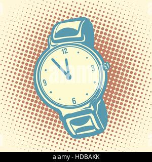 Montre bracelet retro Illustration de Vecteur