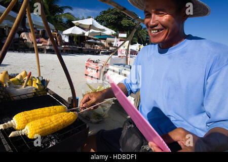 Barbecue Hawker Chaweng Beach Koh Samui Thaïlande Banque D'Images