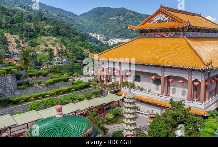 Temple de Kek Lok Si à Georgetown sur Pulau Penang en Malaisie Banque D'Images