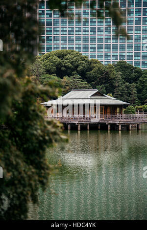 Nakajima Tea House sur le lac à Tokyo, Japon Banque D'Images