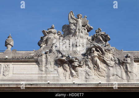 L'Opéra. La place du Théâtre, Lille, nord de la France. Banque D'Images