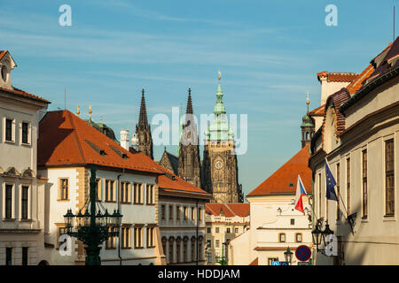 Après-midi d'automne à Hradcany, Prague, République tchèque. Banque D'Images