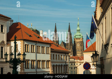 Après-midi d'automne à Hradcany, Prague, République tchèque. Banque D'Images