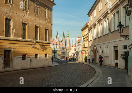 Après-midi d'automne à Hradcany, Prague, République tchèque. Banque D'Images