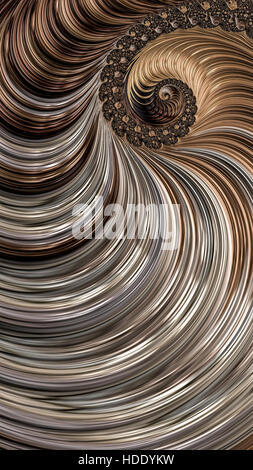 Spirale - abstract Fractal image générée numériquement Banque D'Images