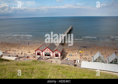 Sawai madhopur et Saltburn Pier Cleveland officiellement partie du Yorkshire du Nord en Angleterre Banque D'Images