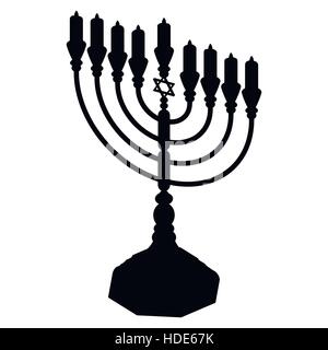 Hanukkah menorah vector Illustration de Vecteur