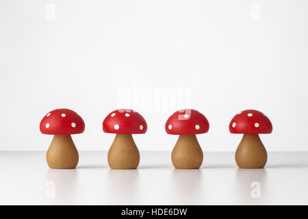 Still Life image de champignons en bois on white Banque D'Images