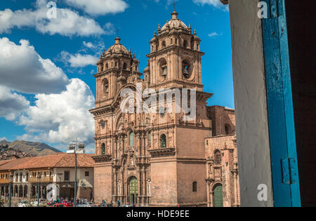 Templo de la Compania de Jesus church à Cusco Pérou Banque D'Images