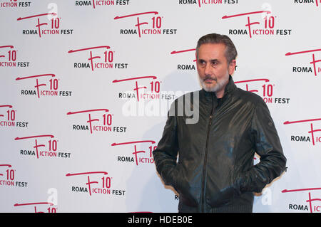 Roma, Italie. 11Th Feb 2016. Angelo Bison pendant le tapis rouge de 'Ennemi public' © Andrea Bracaglia/Pacific Press/Alamy Live News Banque D'Images