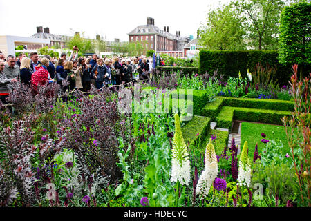 Chelsea Flower Show 2016 Husqvarna,Jardin de Melbourne, Australie, la Sculpture de fleurs,jardin,design,5 jours d'exposition,London,UK Banque D'Images