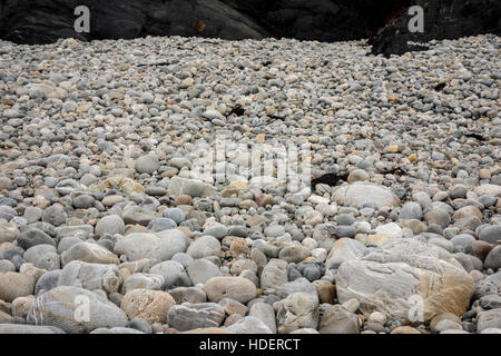 Plage de galets Banque D'Images