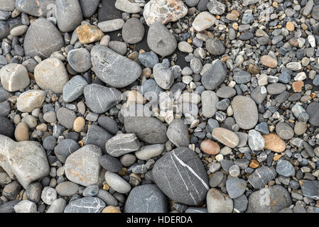 Plage de galets Banque D'Images