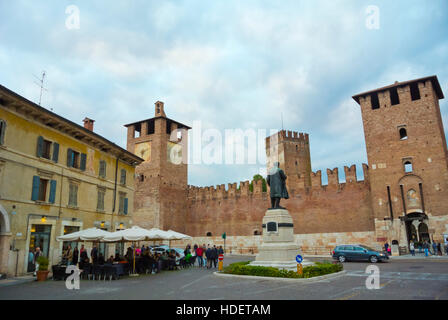 Via Roma, à Castelvecchio, centro storico, Vérone, Vénétie, Italie Banque D'Images