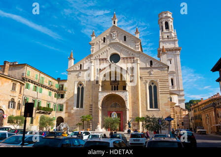 Cathédrale, Duomo, Cathédrale Santa Maria Matricolare, Vérone, Vénétie, Italie Banque D'Images