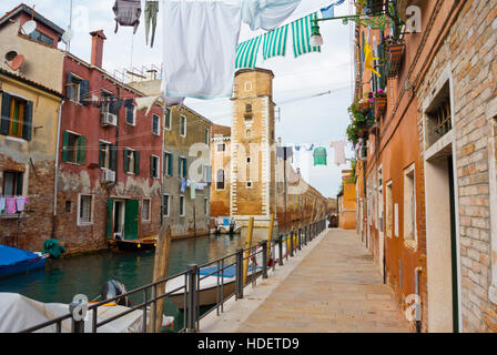 Le Rio della Tana, à l'Arsenale di Venezia, Castello, Venise, Vénétie, Italie Banque D'Images